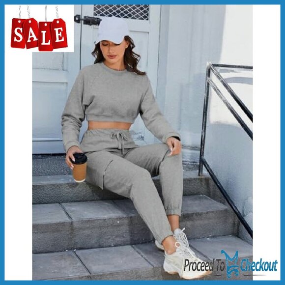 Loose Cargo Sweatpants with Pockets, Athletic Fit Joggers for Yoga Lounge - Picture 6 of 8